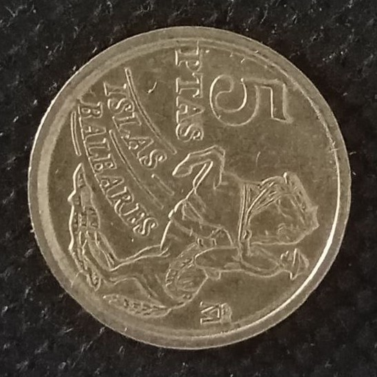 Additional view 1 of Spain 5 Pesetas 1997 coin