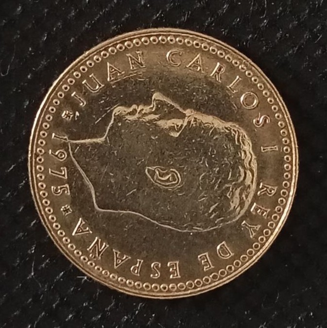 Front side of Spain Peseta "78-79" 1975 coin