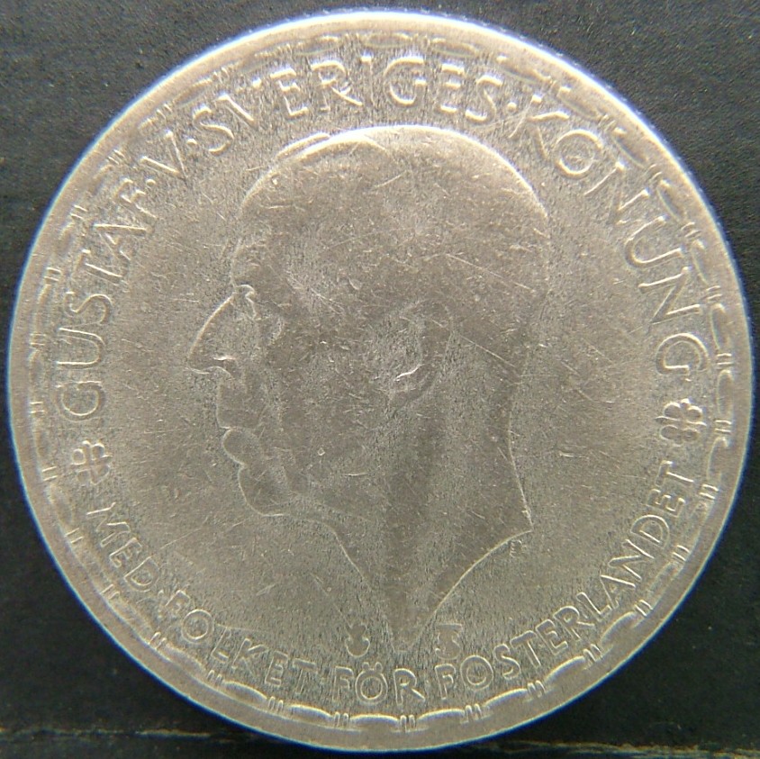Back side of 🇸🇪 SWEDEN – Nordic Numismatic Legacy 1 Krona  1948 object