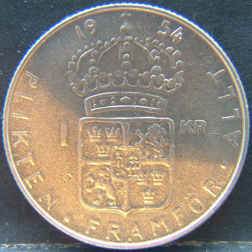 Additional view 1 of 🇸🇪 SWEDEN – Nordic Numismatic Legacy 1 Krona  1954 object