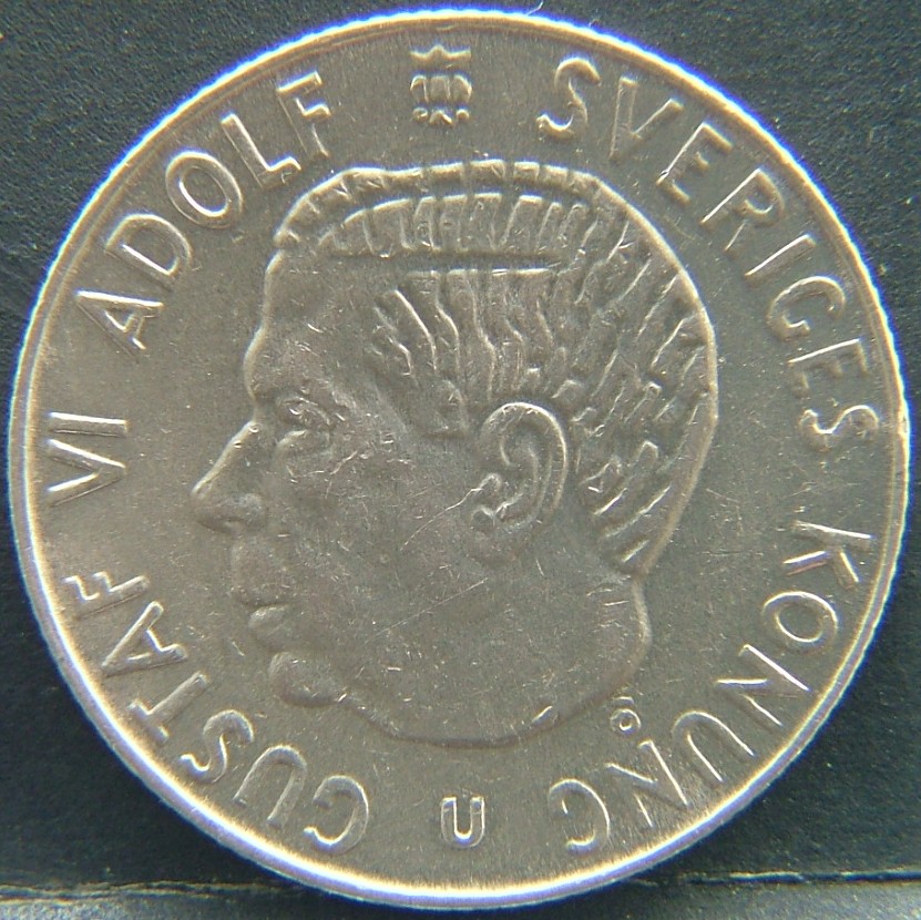 Front side of 🇸🇪 SWEDEN – Nordic Numismatic Legacy 1 Krona 1964 coin