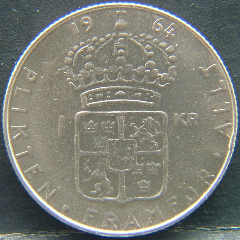 Additional view 1 of 🇸🇪 SWEDEN – Nordic Numismatic Legacy 1 Krona  1964 object