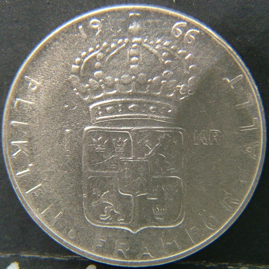 Additional view 2 of 🇸🇪 SWEDEN – Nordic Numismatic Legacy 1 Krona  1966 object