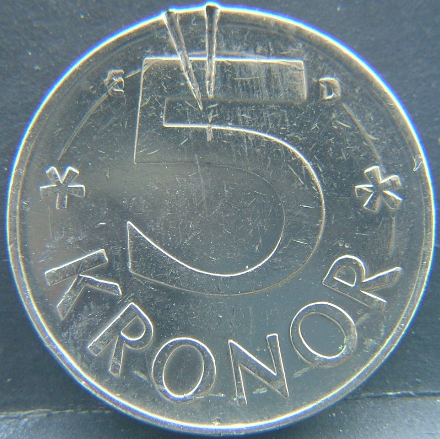 Additional view 1 of 🇸🇪 SWEDEN – Nordic Numismatic Legacy 5 Kronor  1990 object