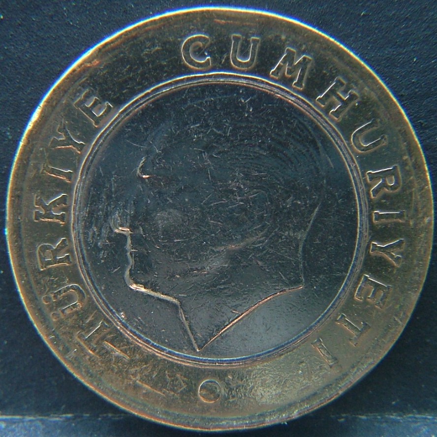 Front side of 🇹🇷 TURKEY – Ottoman Echoes in Modern Lira 1 Lire 2009 coin