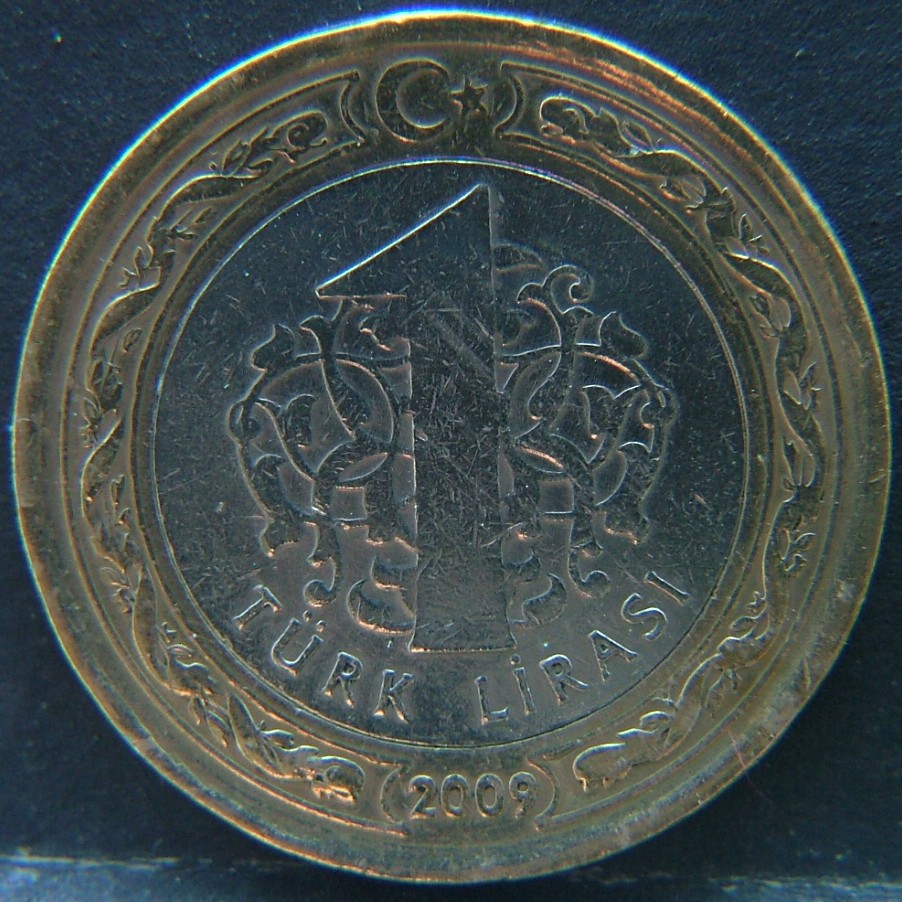 Additional view 1 of 🇹🇷 TURKEY – Ottoman Echoes in Modern Lira 1 Lire  2009 object