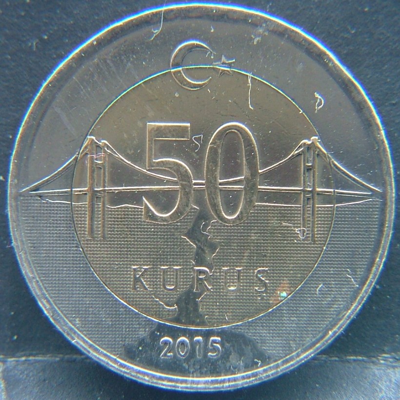 Additional view 1 of 🇹🇷 TURKEY – Ottoman Echoes in Modern Lira 50 Kurus  2015 object