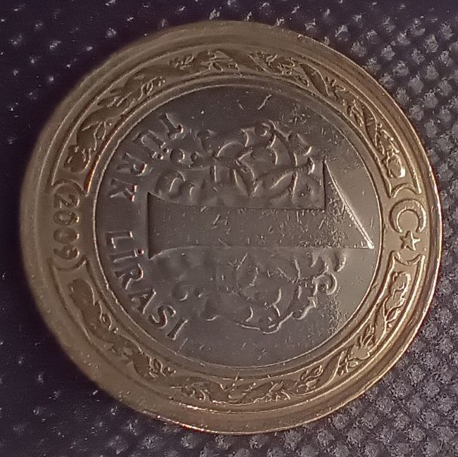 Additional view 1 of Turkey 1 Lira 2009 coin