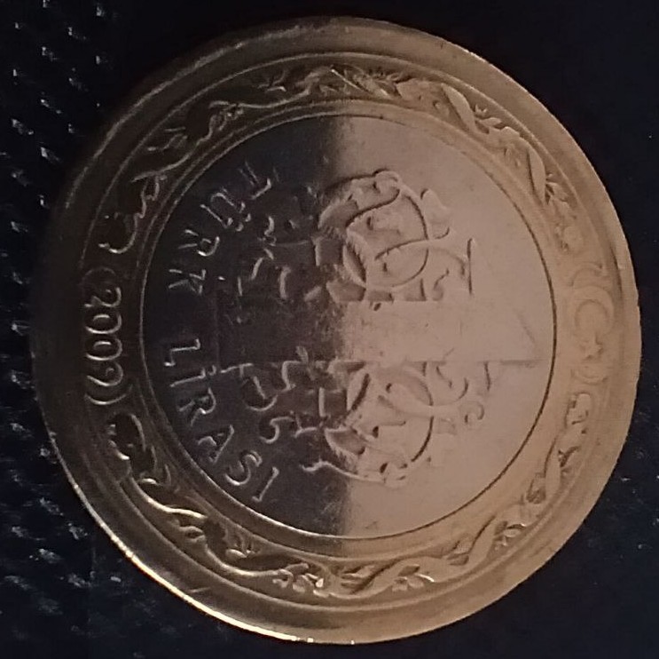 Additional view 2 of Turkey 1 Lire 2009 coin