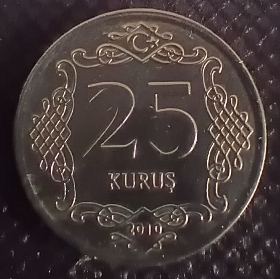 Additional view 1 of Turkey 25 Kurus 2010 coin