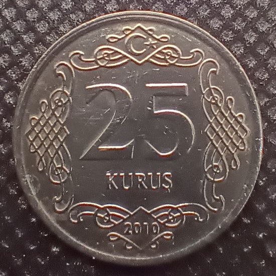 Additional view 2 of Turkey 25 Kurus 2010 coin