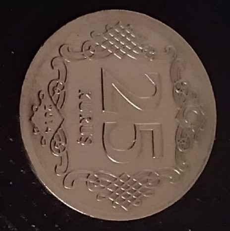 Additional view 2 of Turkey 25 Kurus 2014 coin