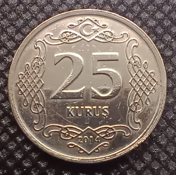 Additional view 1 of Turkey 25 Kurus 2014 coin