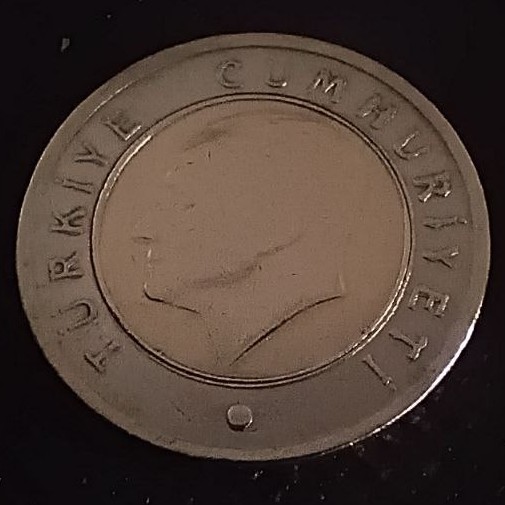 Back side of Turkey 50 Kurus 2010 coin