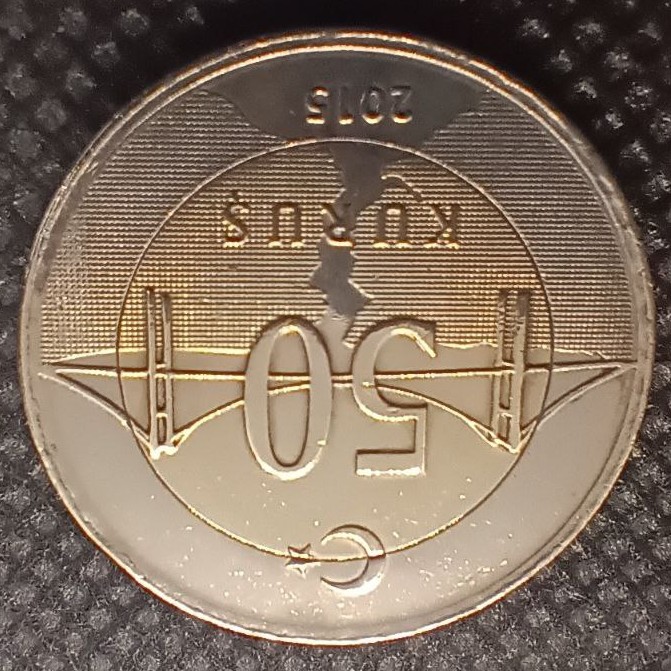 Additional view 1 of Turkey 50 Kurus 2015 coin