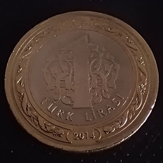 Additional view 2 of Turkey 1 Lire 2014 coin