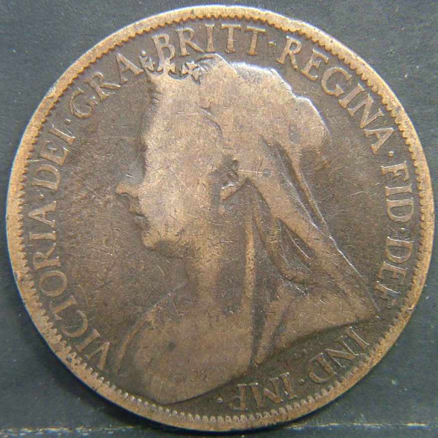 Back side of 🇬🇧 United Kingdom – Monarchs and Milestones 1 Penny  1900 object
