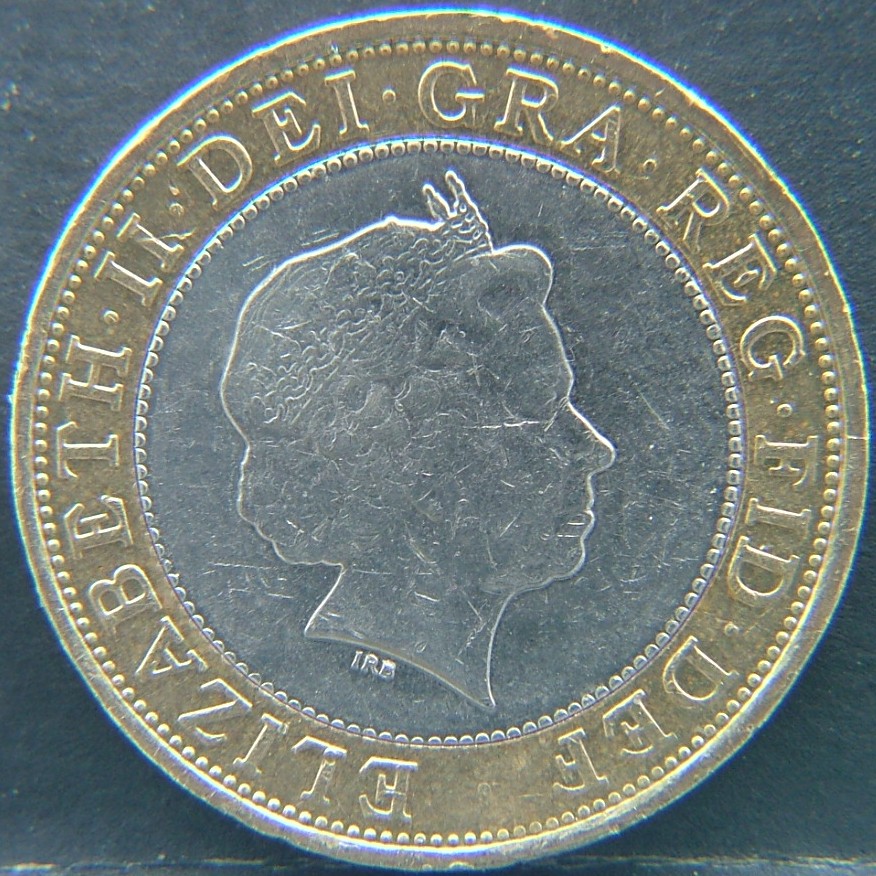 Front side of 🇬🇧 United Kingdom – Monarchs and Milestones 2 Pounds 2007 coin