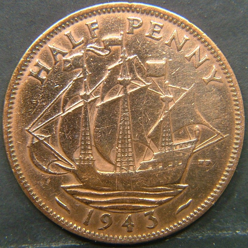 Additional view 2 of 🇬🇧 United Kingdom – Monarchs and Milestones Half Penny 1943 coin