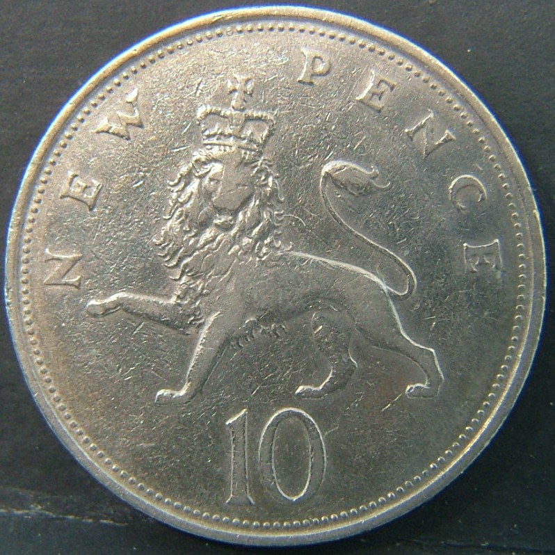 Additional view 2 of 🇬🇧 United Kingdom – Monarchs and Milestones 10 Pence 1968 coin
