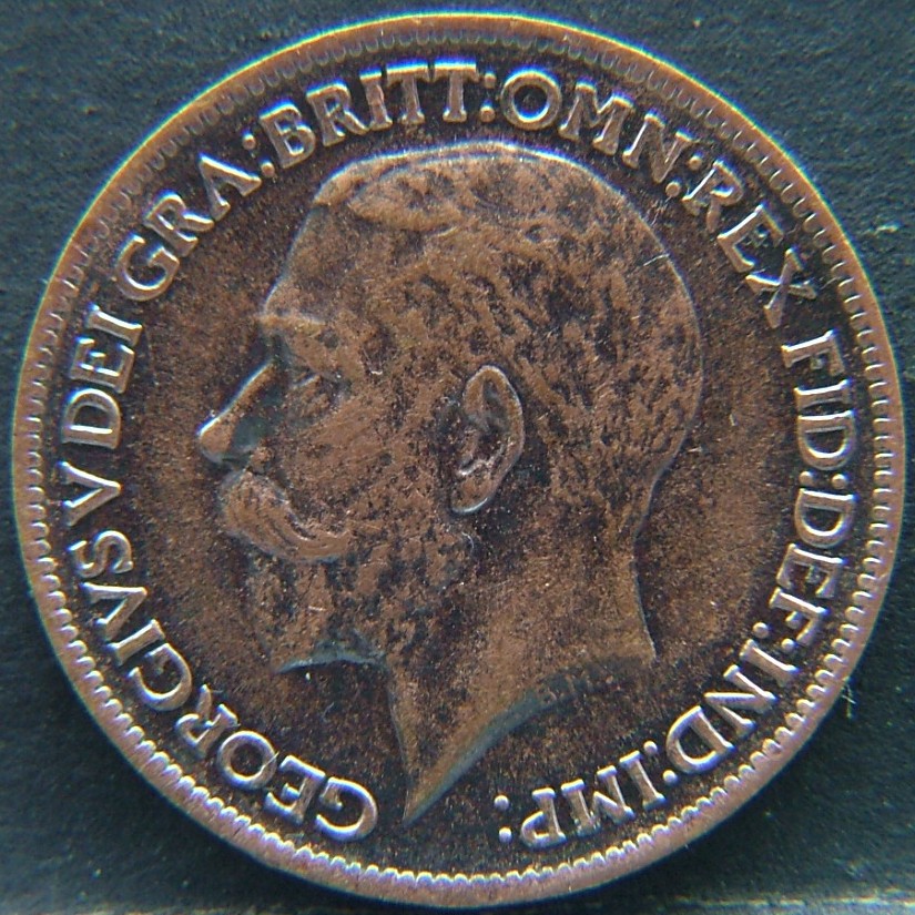 Front side of 🇬🇧 United Kingdom – Monarchs and Milestones Farthing 1912 coin