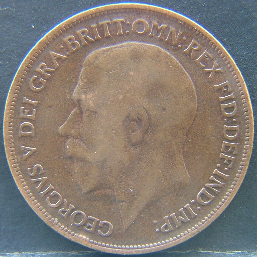 Back side of 🇬🇧 United Kingdom – Monarchs and Milestones 1 Penny  1917 object
