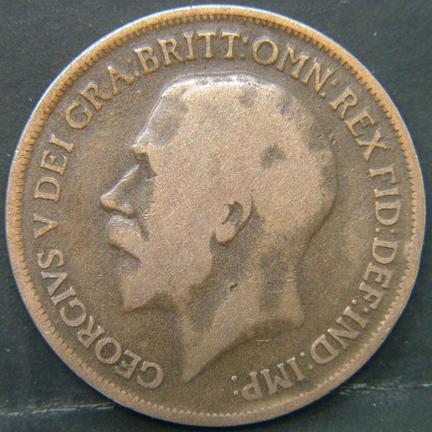 Back side of 🇬🇧 United Kingdom – Monarchs and Milestones 1 Penny  1917 object