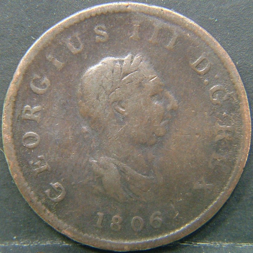 Back side of 🇬🇧 United Kingdom – Monarchs and Milestones Farthing  1806 object