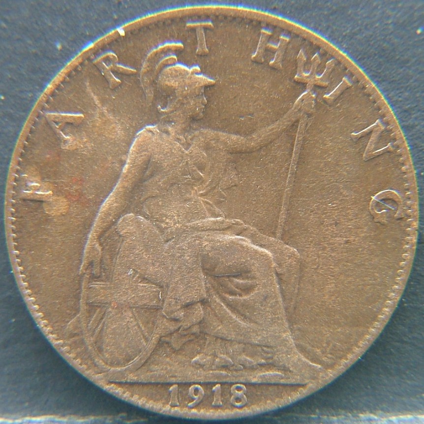 Additional view 2 of 🇬🇧 United Kingdom – Monarchs and Milestones 1 Farthing  1918 object