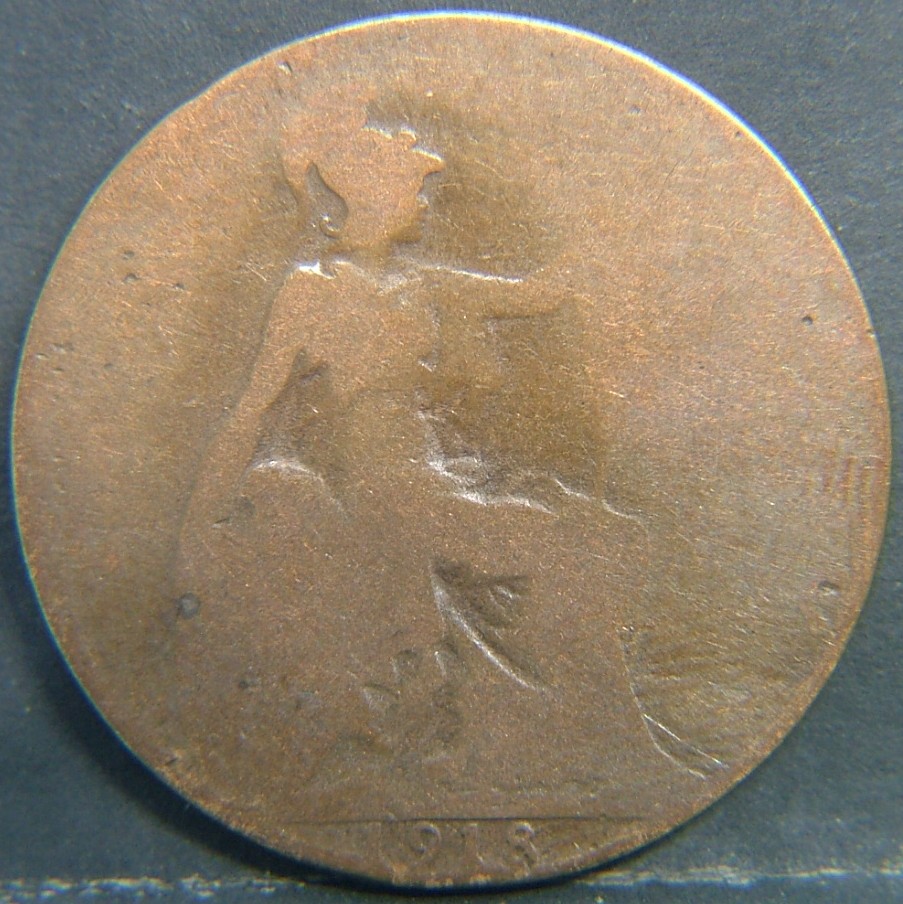 Additional view 2 of 🇬🇧 United Kingdom – Monarchs and Milestones Half Penny  1918 object