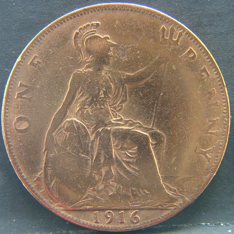 Additional view 1 of 🇬🇧 United Kingdom – Monarchs and Milestones 1 Penny 1916 coin