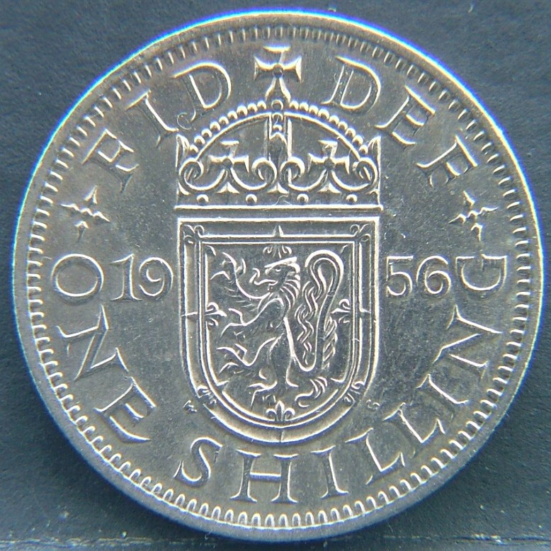 Additional view 1 of 🇬🇧 United Kingdom – Monarchs and Milestones 1 Shilling Scot 1956 coin