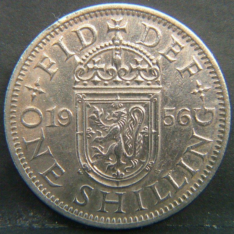 Additional view 2 of 🇬🇧 United Kingdom – Monarchs and Milestones 1 Shilling Scot 1956 coin
