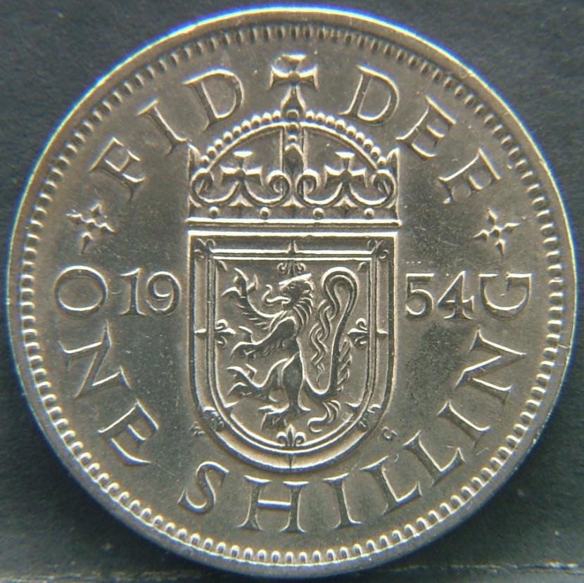 Additional view 1 of 🇬🇧 United Kingdom – Monarchs and Milestones 1 Shilling Scot 1954 coin