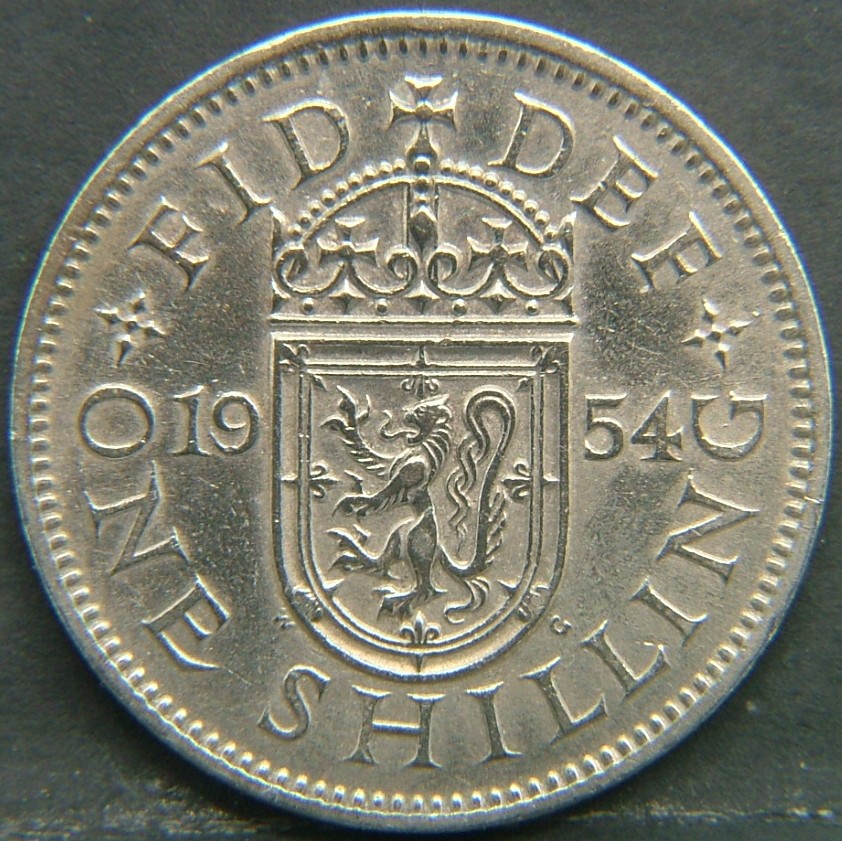 Additional view 2 of 🇬🇧 United Kingdom – Monarchs and Milestones 1 Shilling Scot 1954 coin