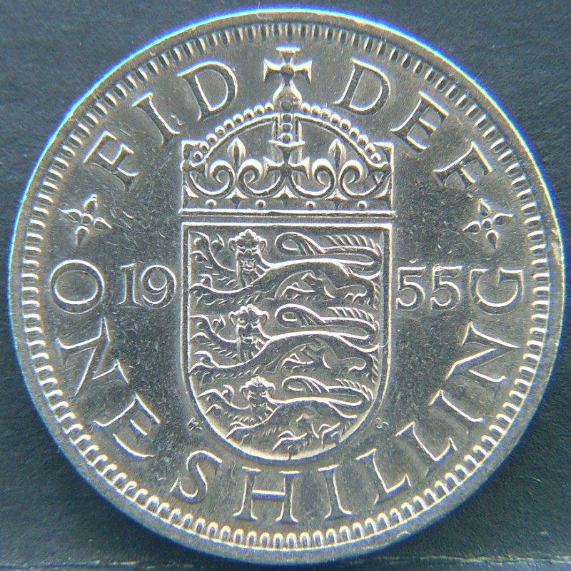 Additional view 1 of 🇬🇧 United Kingdom – Monarchs and Milestones 1 Shilling Eng 1955 coin