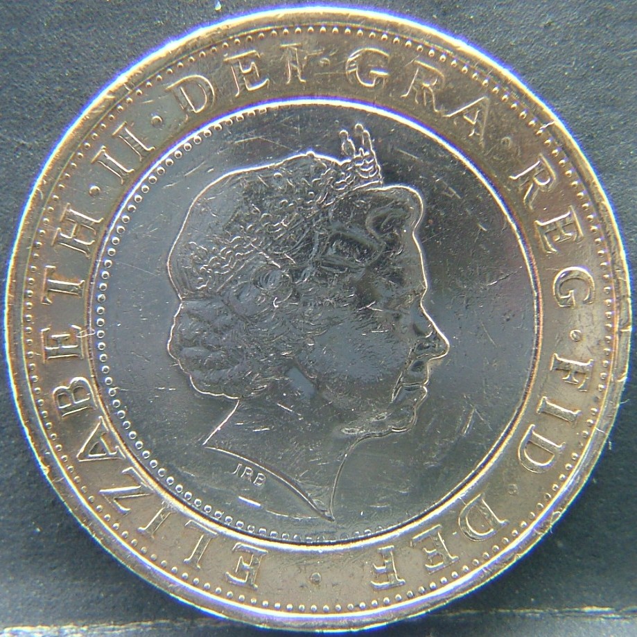 Front side of 🇬🇧 United Kingdom – Monarchs and Milestones 2 Pounds 2014 coin