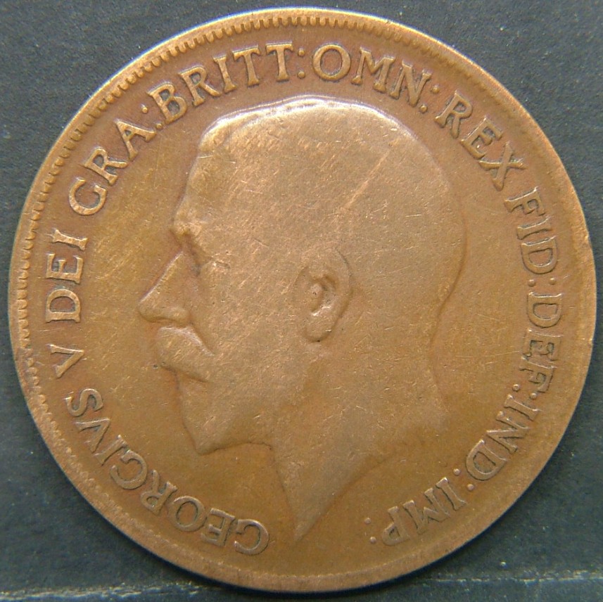 Back side of 🇬🇧 United Kingdom – Monarchs and Milestones 1 Penny  1921 object