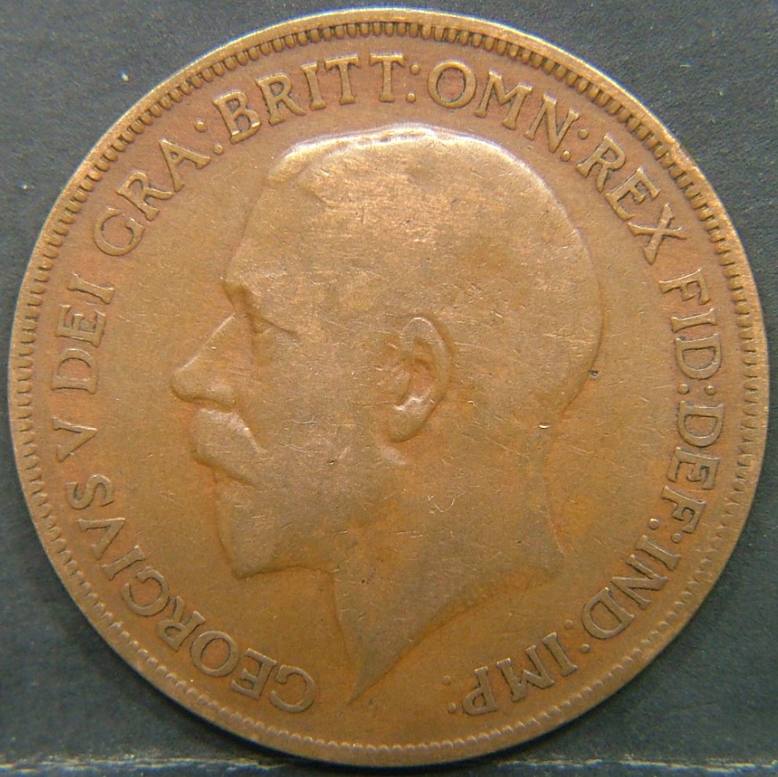 Back side of 🇬🇧 United Kingdom – Monarchs and Milestones 1 Penny  1921 object