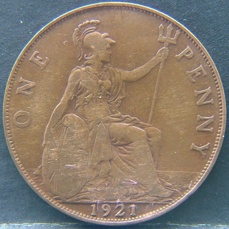 Additional view 1 of 🇬🇧 United Kingdom – Monarchs and Milestones 1 Penny  1921 object