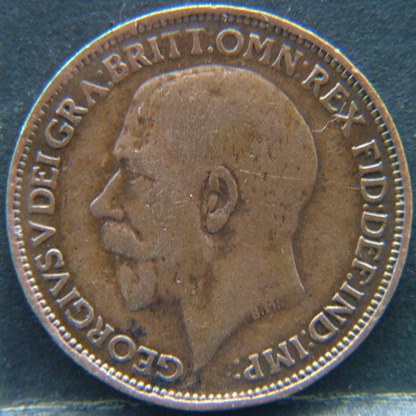 Front side of 🇬🇧 United Kingdom – Monarchs and Milestones Farthing 1925 coin