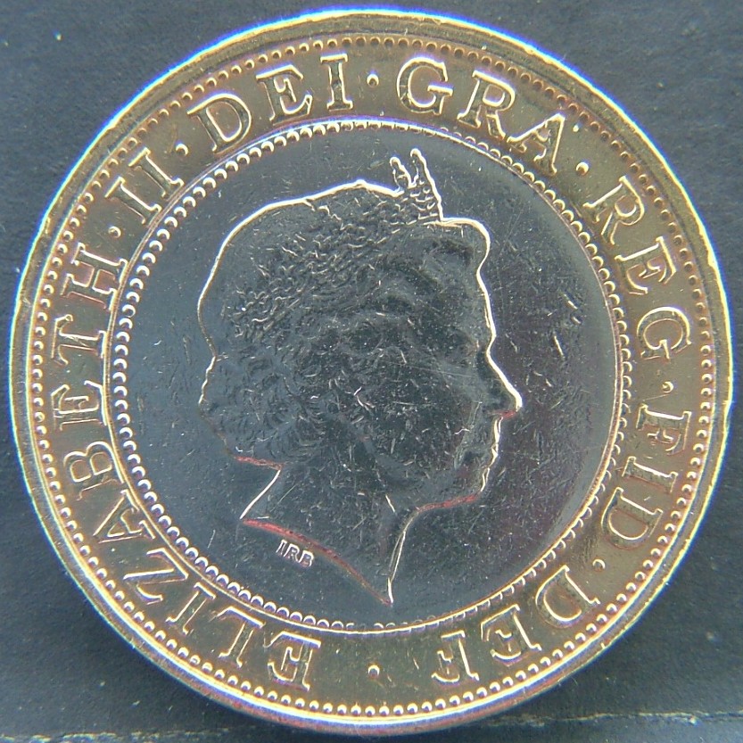 Front side of 🇬🇧 United Kingdom – Monarchs and Milestones 2 Pounds 2006 coin