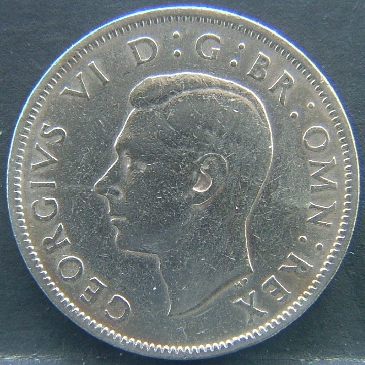 Front side of 🇬🇧 United Kingdom – Monarchs and Milestones 2 Shillings 1948 coin