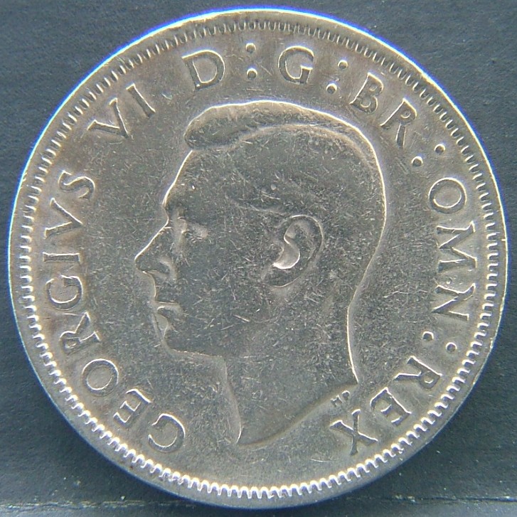 Front side of 🇬🇧 United Kingdom – Monarchs and Milestones 2 Shillings 1950 coin