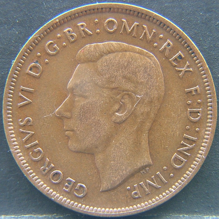 Front side of 🇬🇧 United Kingdom – Monarchs and Milestones 1 Penny 1937 coin