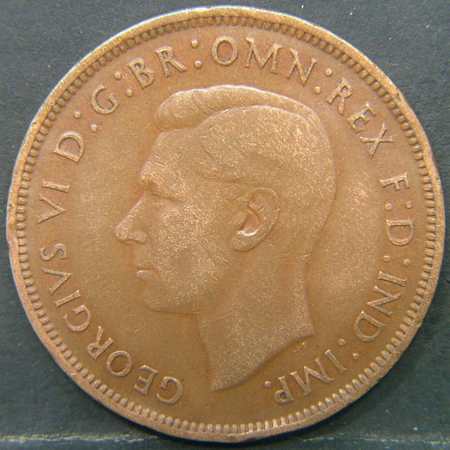 Front side of 🇬🇧 United Kingdom – Monarchs and Milestones 1 Penny 1937 coin