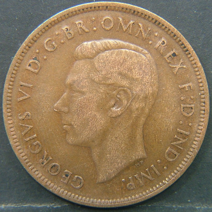 Back side of 🇬🇧 United Kingdom – Monarchs and Milestones 1 Penny  1937 object