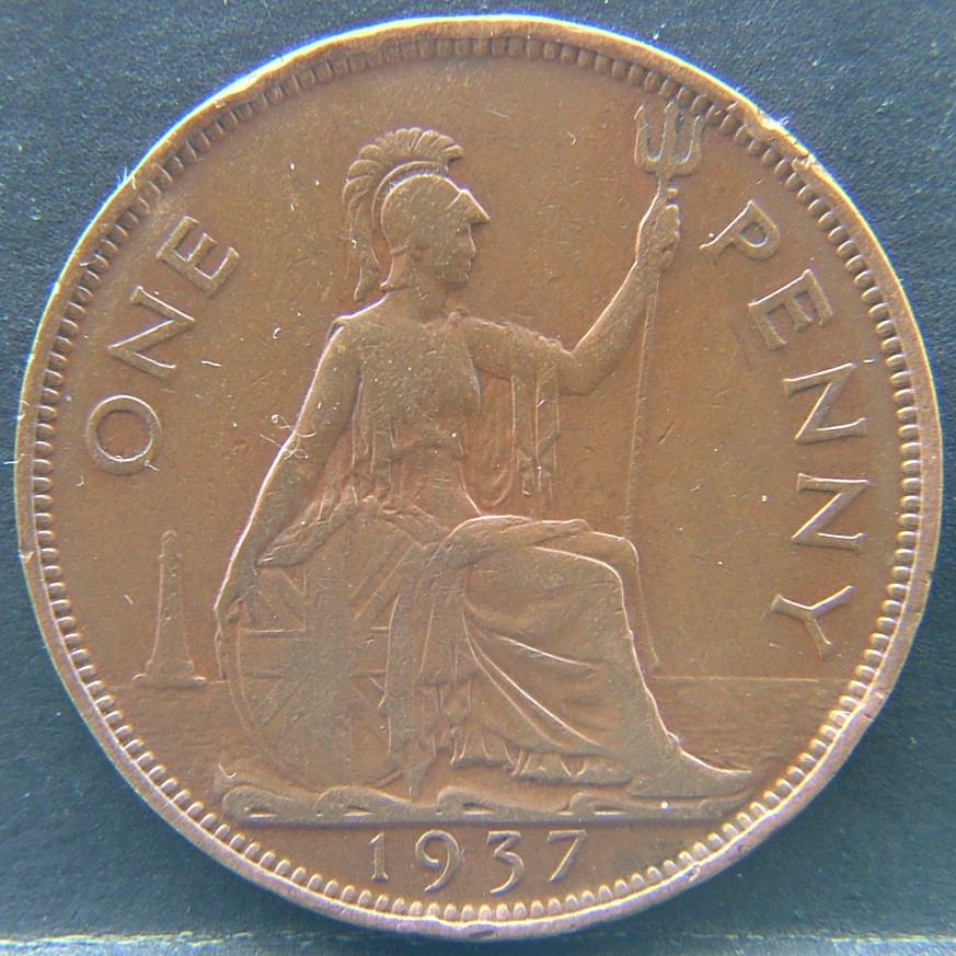 Additional view 1 of 🇬🇧 United Kingdom – Monarchs and Milestones 1 Penny  1937 object