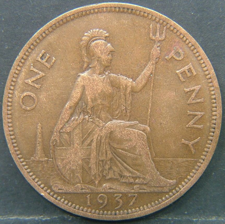 Additional view 2 of 🇬🇧 United Kingdom – Monarchs and Milestones 1 Penny  1937 object