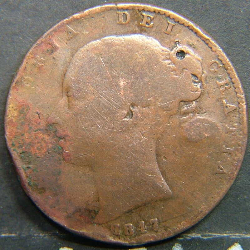 Back side of 🇬🇧 United Kingdom – Monarchs and Milestones Farthing  1847 object